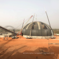 LF Steel Structure Space Frame Roof Construction Dome Clinker Silo Coal Storage Shed Design